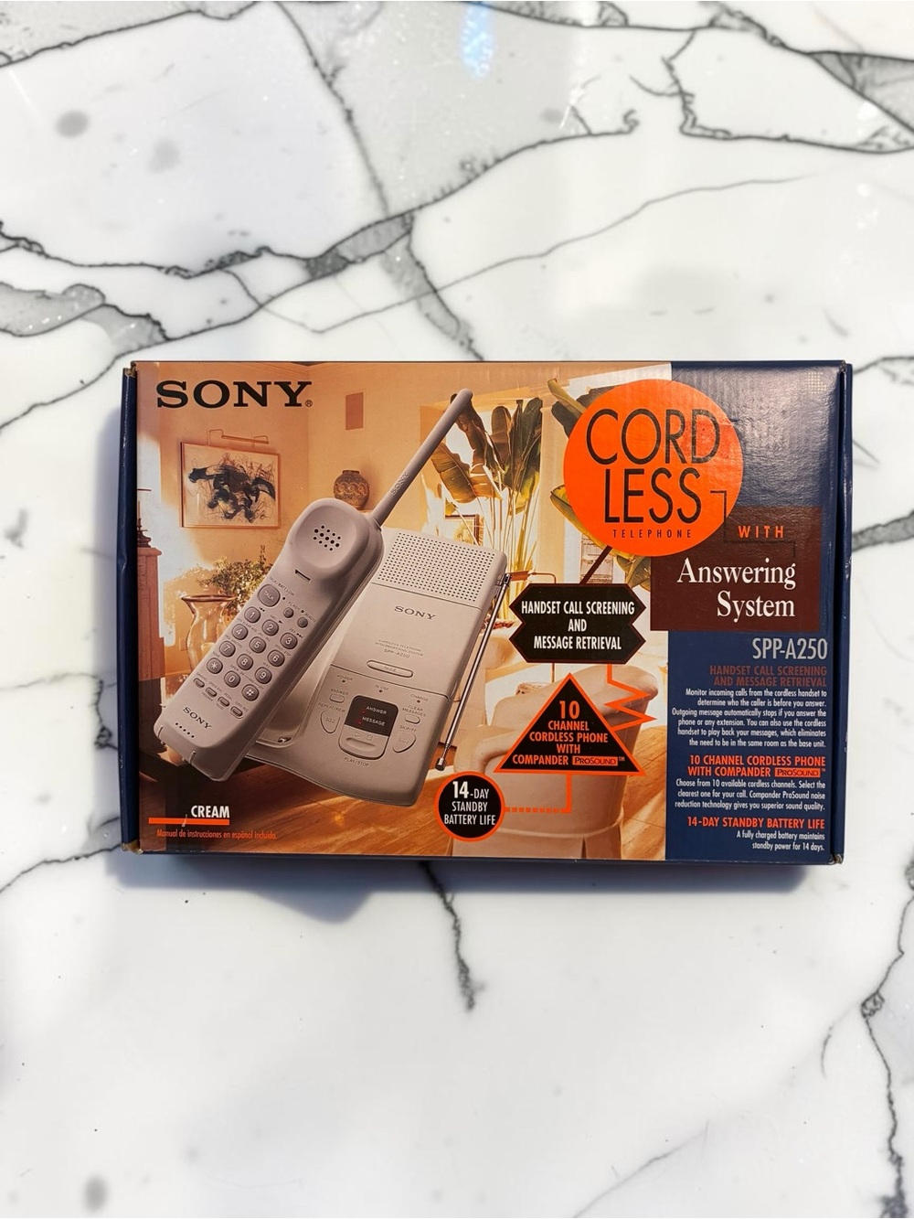 VTG Sony SPP-A250 Cordless Telephone with Answering System